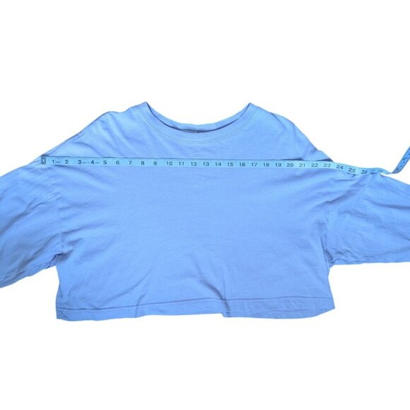 Garage Light Purple Cropped Long Sleeve Top Women Medium - Picture 8 of 11